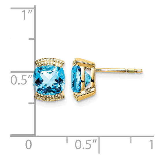14k Gemstone Post Earrings