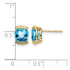 14k Gemstone Post Earrings