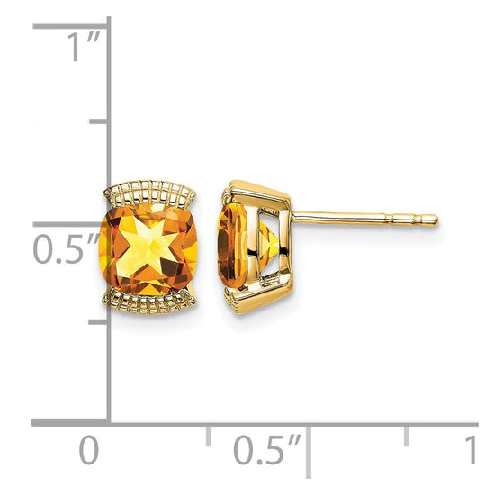 14k Gemstone Post Earrings