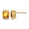 14k Gemstone Post Earrings