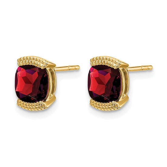 14k Gemstone Post Earrings