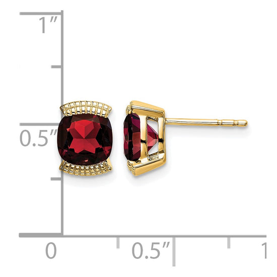 14k Gemstone Post Earrings