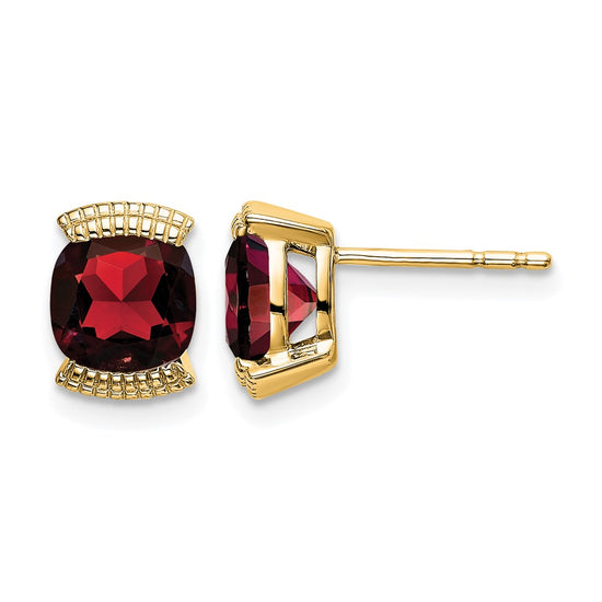 14k Gemstone Post Earrings