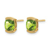 14k Gemstone Post Earrings