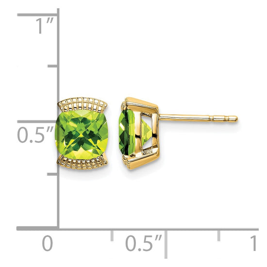 14k Gemstone Post Earrings