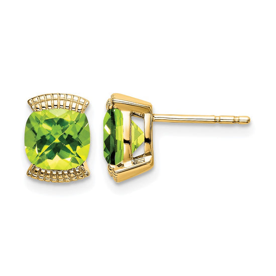 14k Gemstone Post Earrings