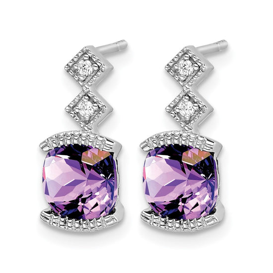 Gemstone and Diamond Earrings
