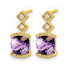 Gemstone and Diamond Earrings