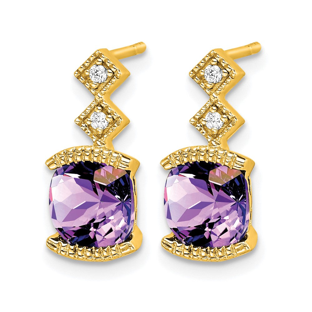 Gemstone and Diamond Earrings