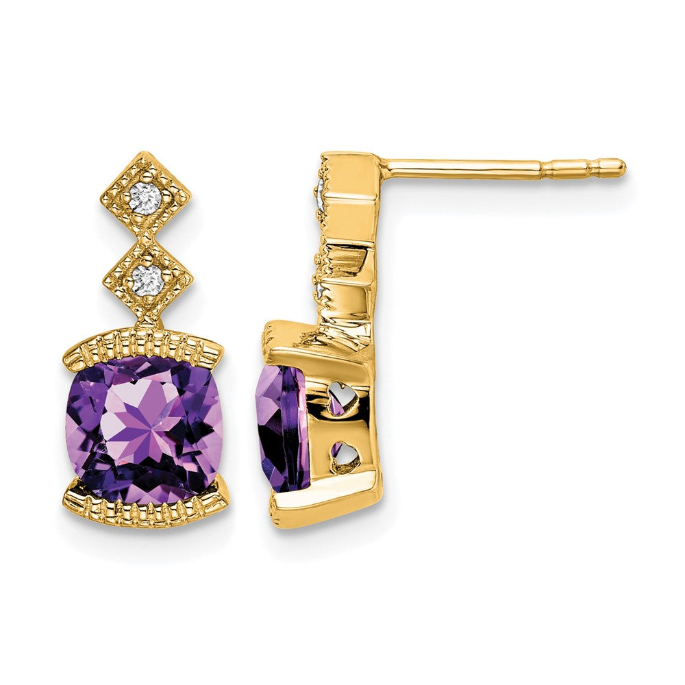 Gemstone and Diamond Earrings