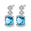 Gemstone and Diamond Earrings