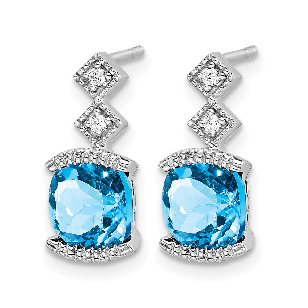 Gemstone and Diamond Earrings