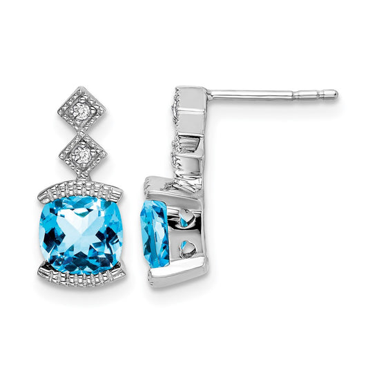 Gemstone and Diamond Earrings