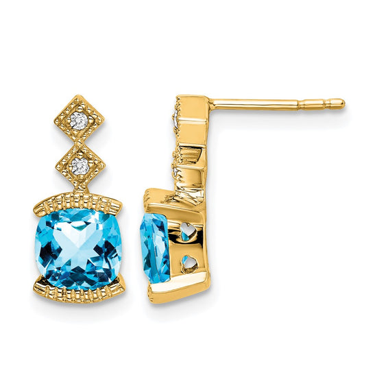 Gemstone and Diamond Earrings
