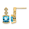 Gemstone and Diamond Earrings