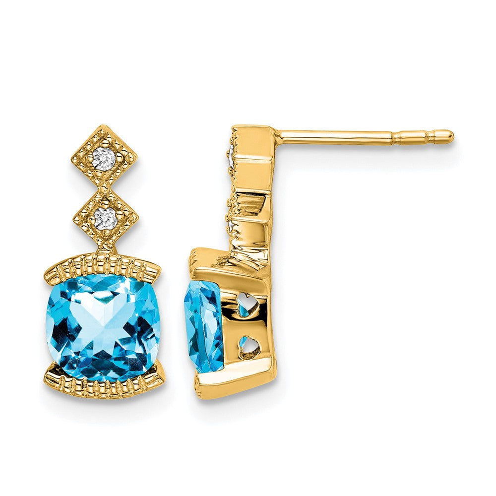 Gemstone and Diamond Earrings