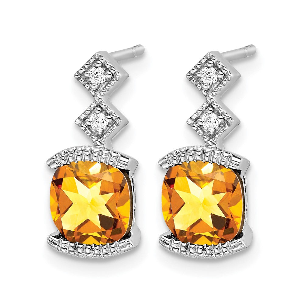 Gemstone and Diamond Earrings