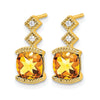 Gemstone and Diamond Earrings