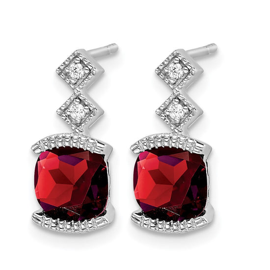 Gemstone and Diamond Earrings