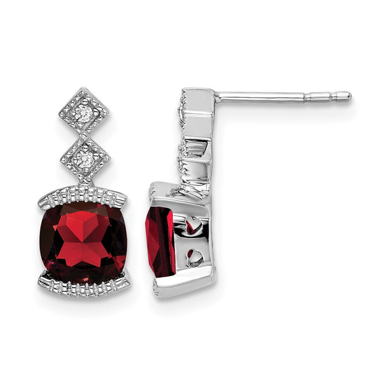 Gemstone and Diamond Earrings
