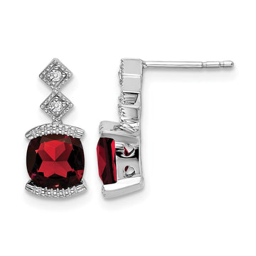 Gemstone and Diamond Earrings