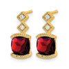 Gemstone and Diamond Earrings