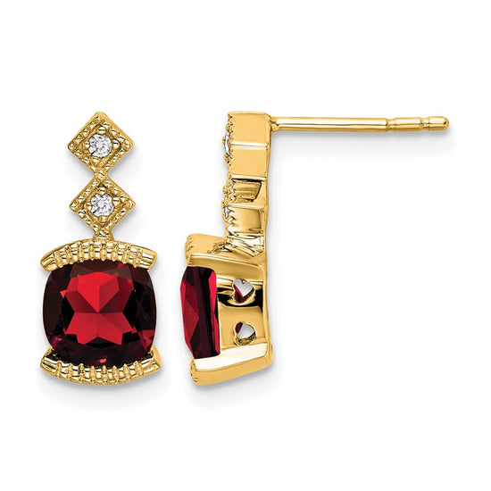 Gemstone and Diamond Earrings