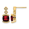 Gemstone and Diamond Earrings