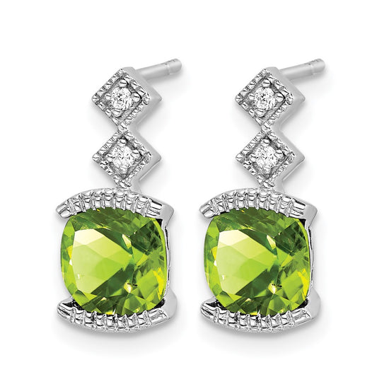 Gemstone and Diamond Earrings