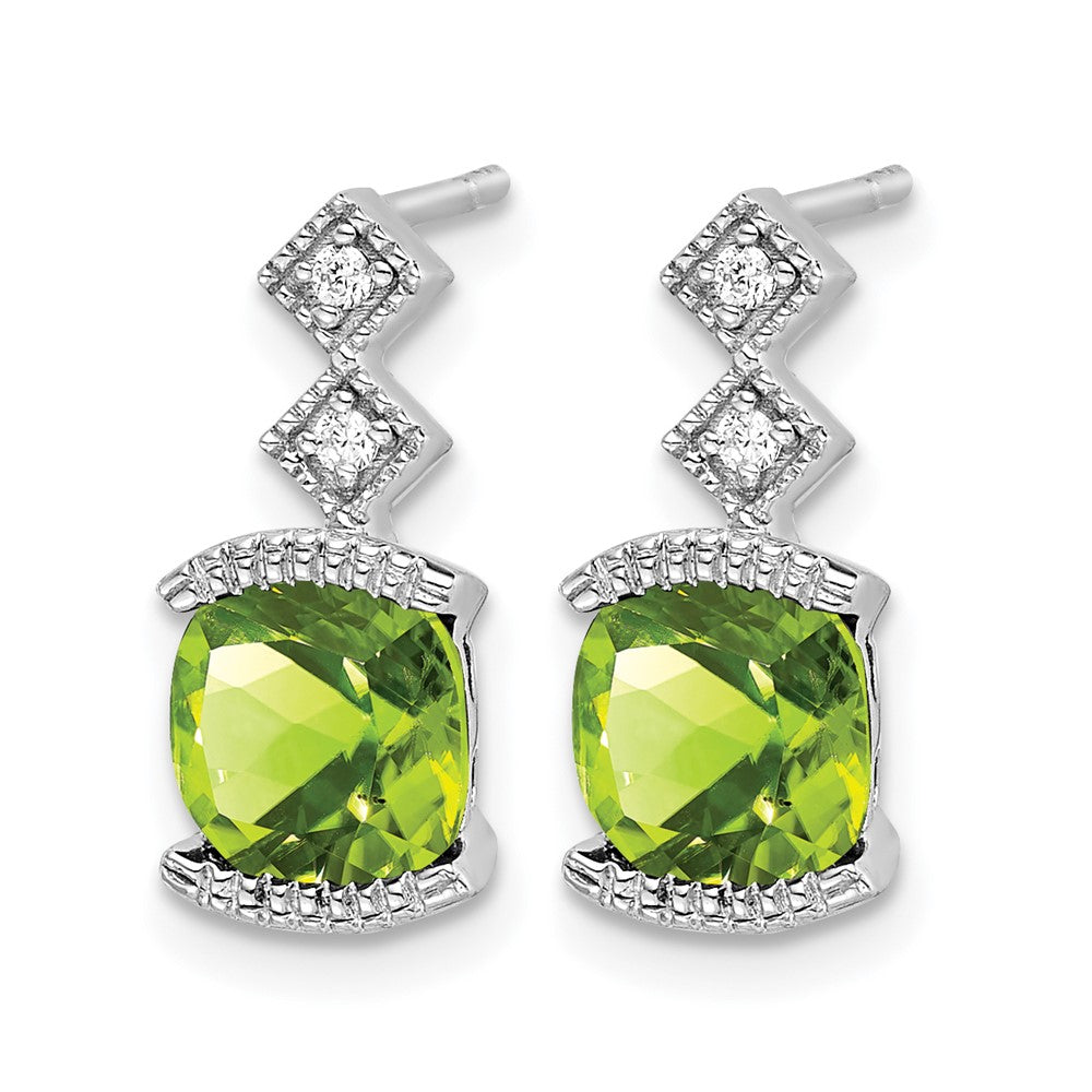 Gemstone and Diamond Earrings