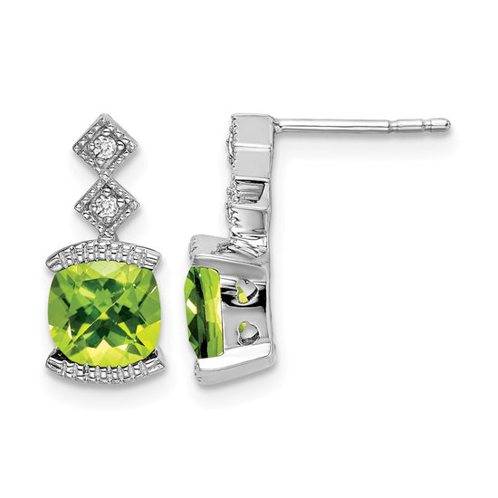 Gemstone and Diamond Earrings