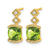 Gemstone and Diamond Earrings