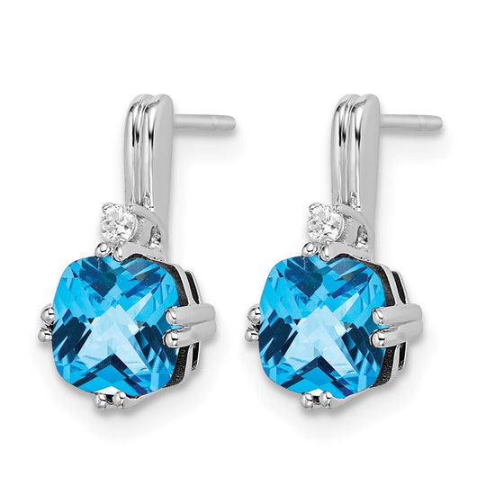 Gemstone and Diamond Earrings