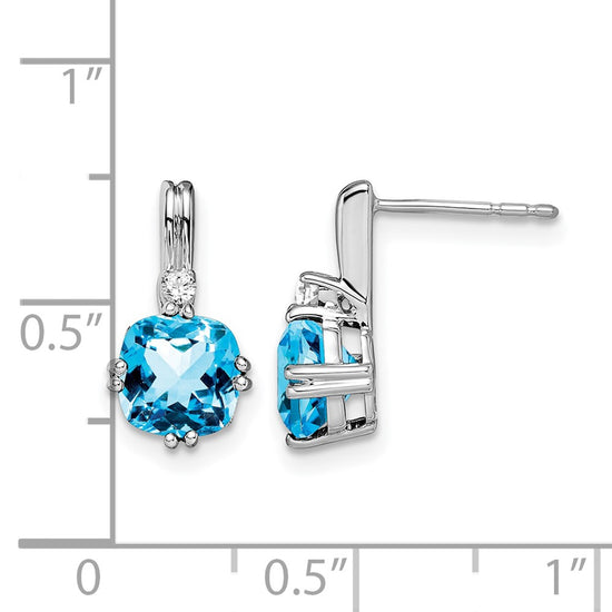 Gemstone and Diamond Earrings