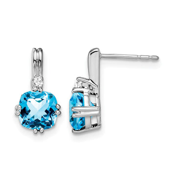 Gemstone and Diamond Earrings