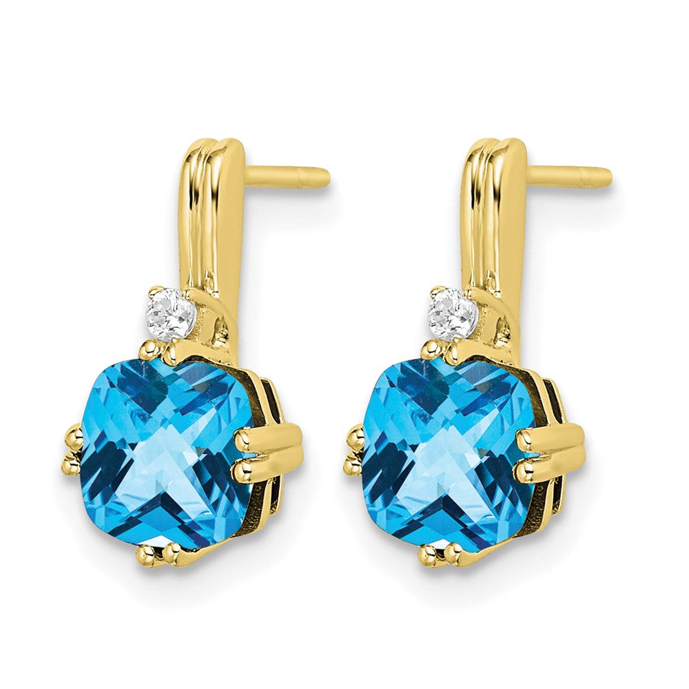 Gemstone and Diamond Earrings