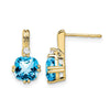 Gemstone and Diamond Earrings