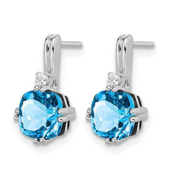 Gemstone and Diamond Earrings