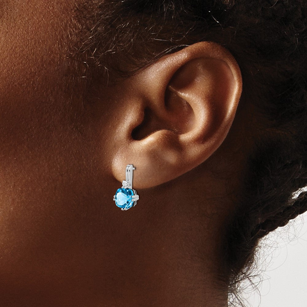 Gemstone and Diamond Earrings
