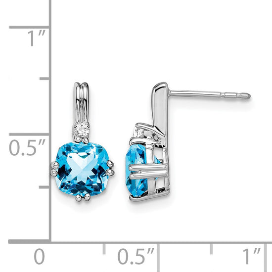 Gemstone and Diamond Earrings