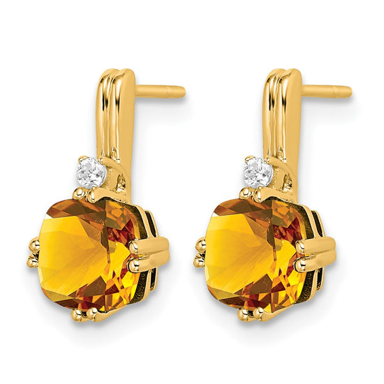 Gemstone and Diamond Earrings