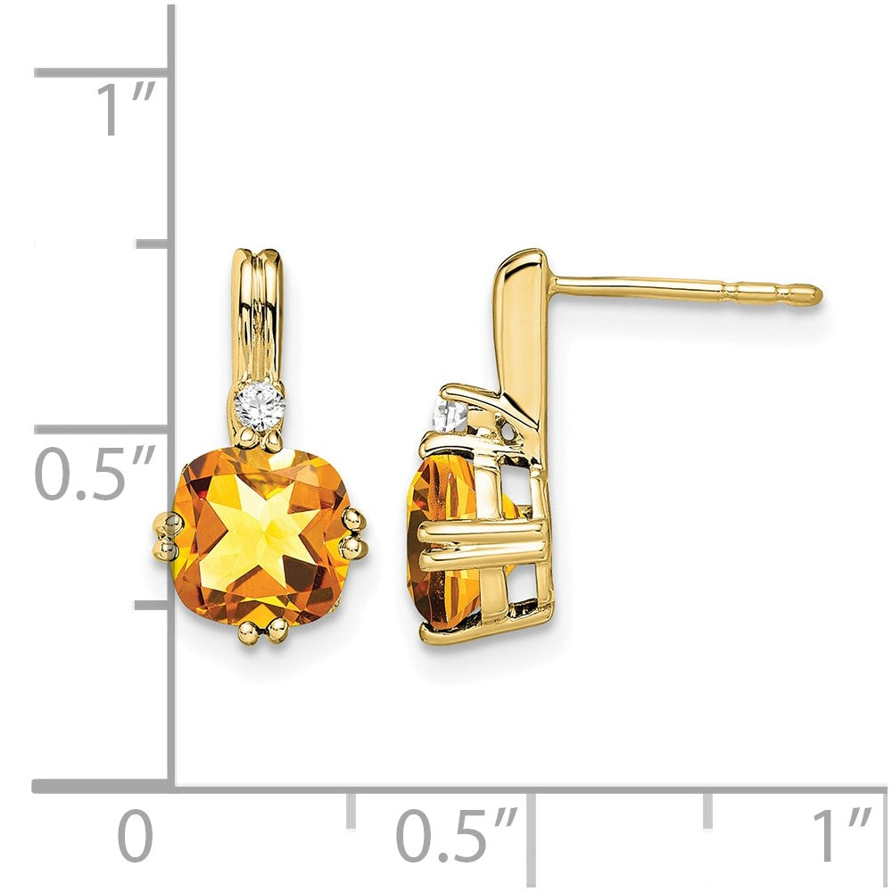 Gemstone and Diamond Earrings