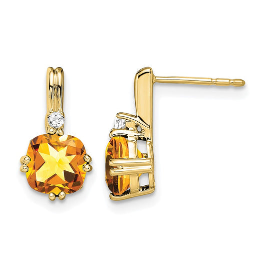 Gemstone and Diamond Earrings