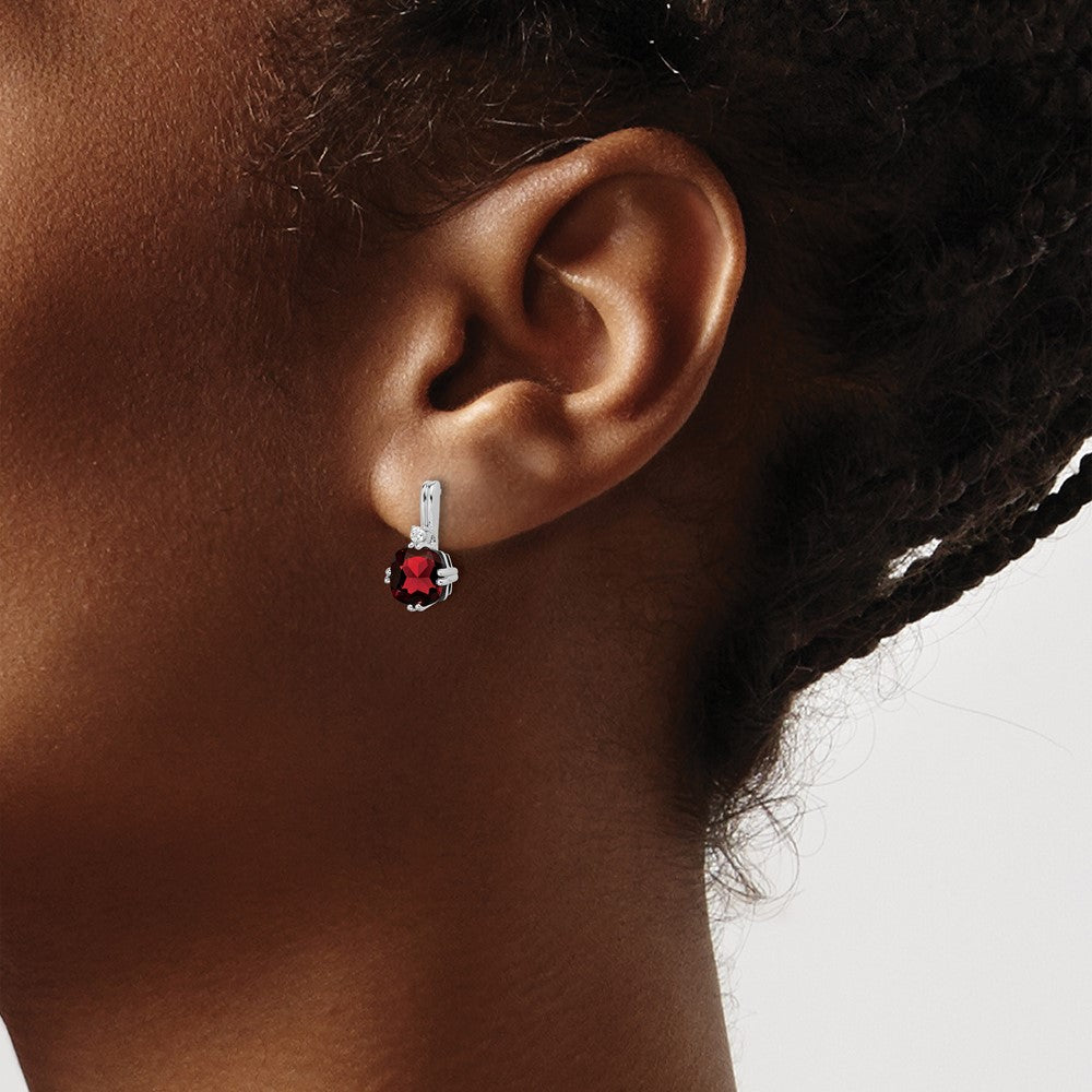 Gemstone and Diamond Earrings