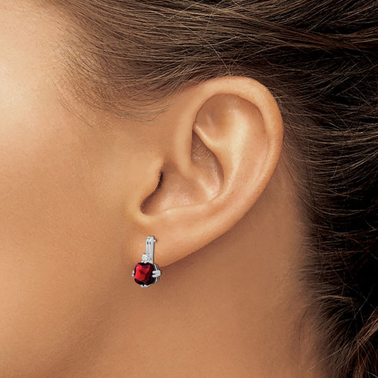 Gemstone and Diamond Earrings