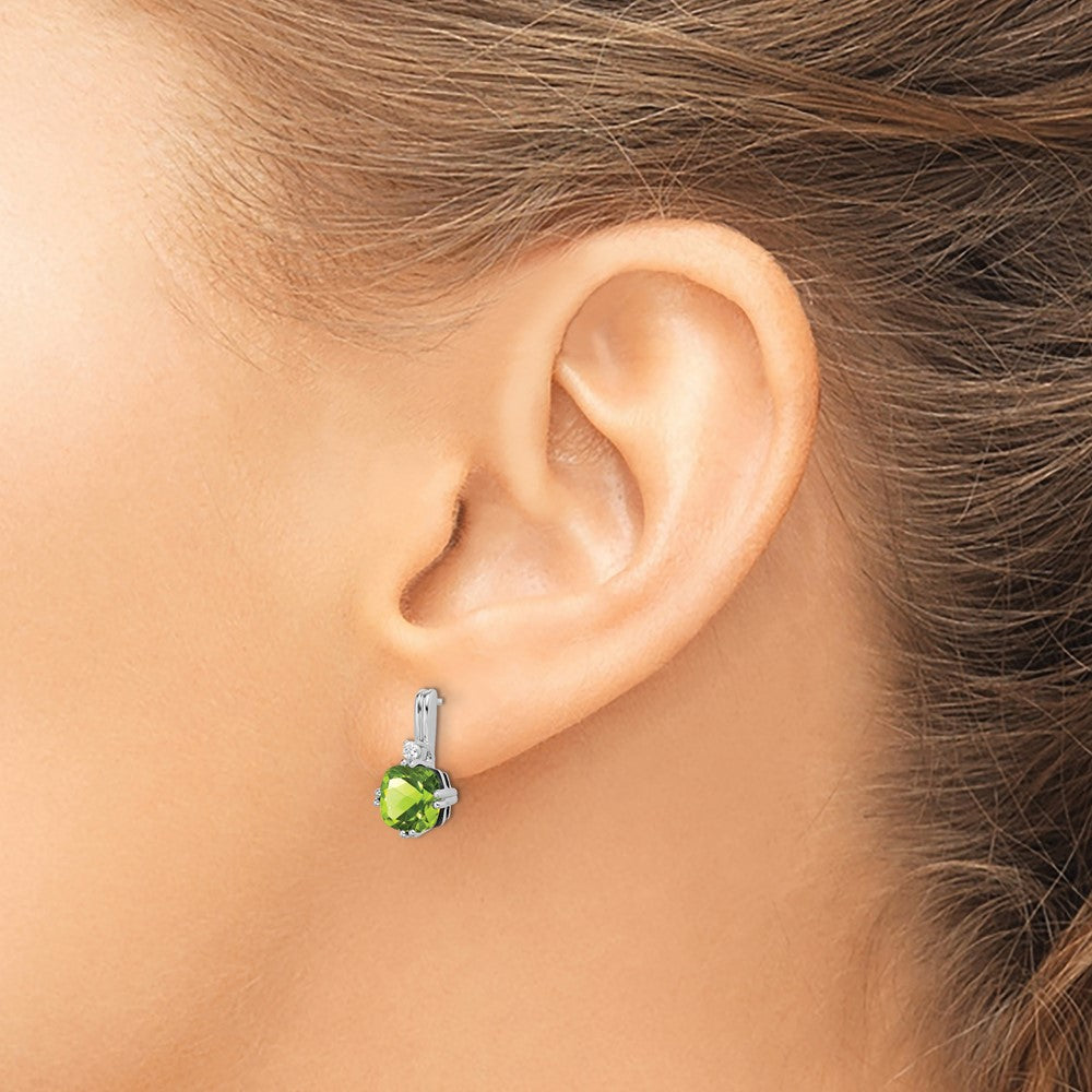 Gemstone and Diamond Earrings