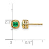 Cushion Gemstone and Diamond Earrings