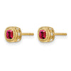 Cushion Gemstone and Diamond Earrings