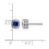 Cushion Gemstone and Diamond Earrings