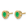 Pear Gemstone and Diamond Earrings